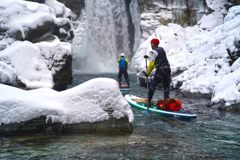 Tim and Valteria heading for Mamquam falls Iceclimbing adventures